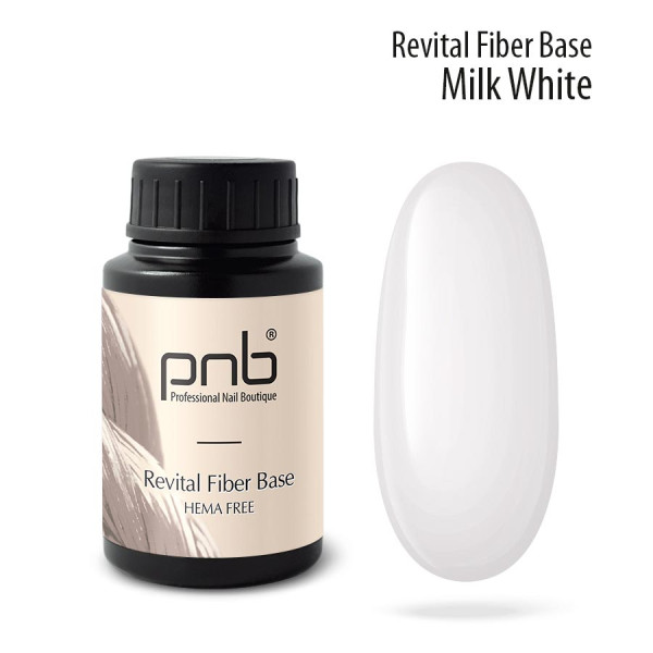 PNB UV/LED Revital Fiber Base, Milk White, HEMA FREE 30 ml