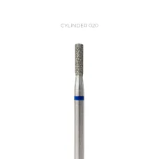 TOUCH diamond Cylinder nail drill bit blue 2.0 mm