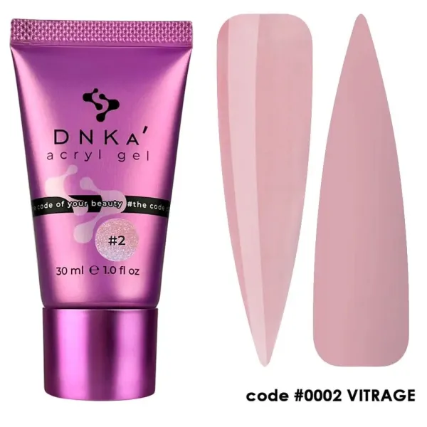 DNKa' ACRYL GEL #0002 Vitrage (tube), 30 ml