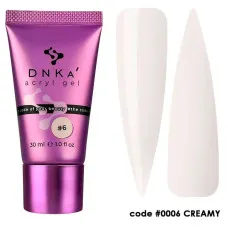 DNKa' ACRYL GEL #0006 Creamy (tube), 30 ml