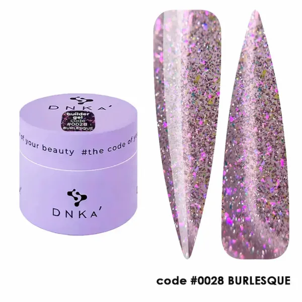DNKa' Builder Gel NEW FORMULA #0028, 15 ml Burlesque