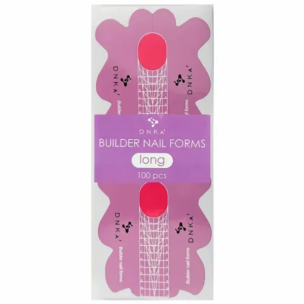 DNKa' Paper Builder Nail Forms, Long 100 ks