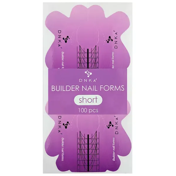 DNKa' Paper Builder Nail Forms, Short 100 ks