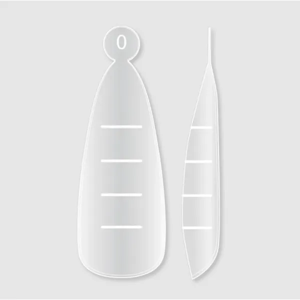 Reusable Upper Nail Forms JOIA vegan. 120 ks, Almond