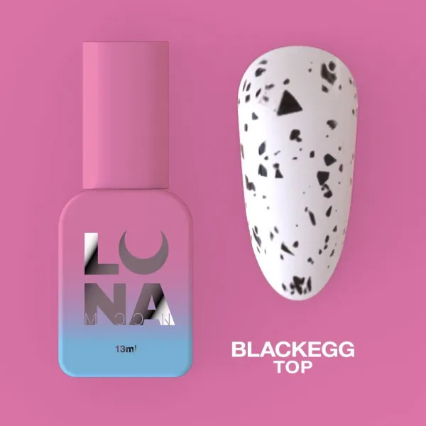 Matný top Lunamoon Top Matt Blackegg 13ml