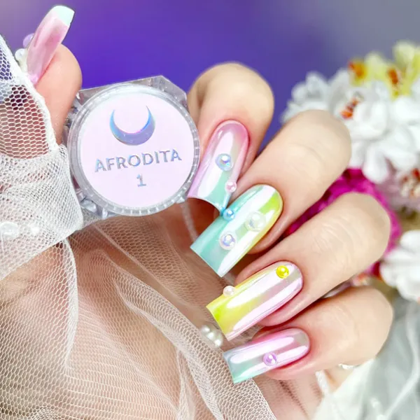 Lunamoon Afrodita Nail Powder Set 6pcs