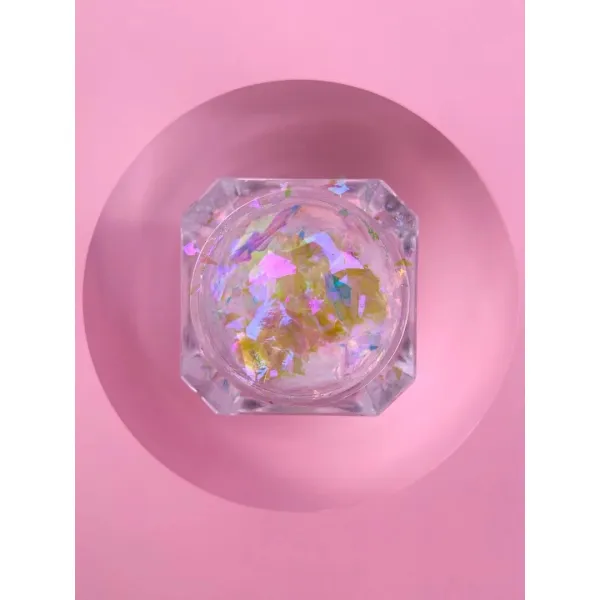Lunamoon set of dry glitters for nails Broken Glass 6 pcs