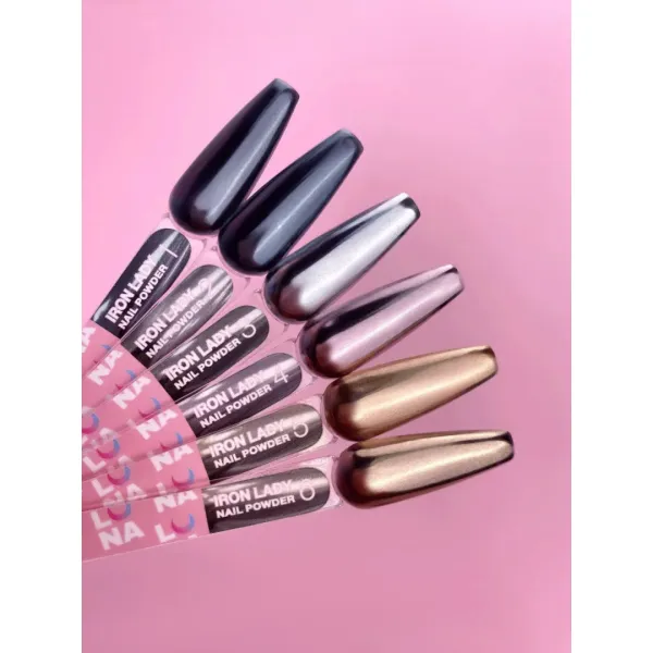 Lunamoon Iron Lady Nail Powder Set 6 pcs