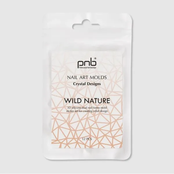 Wild Nature Nail Art Molds PNB, Crystal Designs, 12 pcs