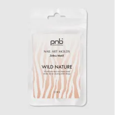 Формы Wild Nature Nail Art Molds PNB, Zebra Motif, 12 шт.