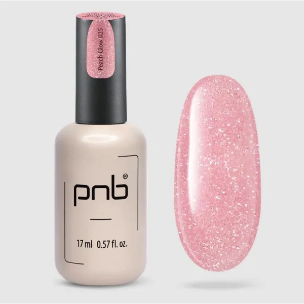 UV/LED Strong Iron Gel PNB, 025 Peach Glow, 17 ml