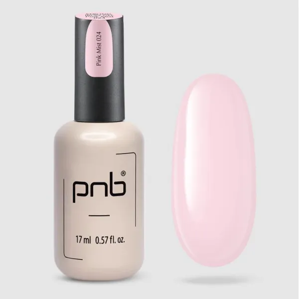 UV/LED Strong Iron Gel PNB, 024 Pink Mist, 17 ml