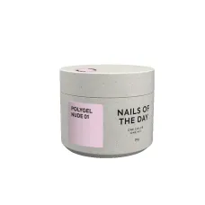 NAILSOFTHEDAY Polygel nude 01 - нежный нюдовый полигель, 30 мл