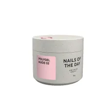 NAILSOFTHEDAY Polygel nude 02 — нежный нюдово-розовый полигель, 30 мл