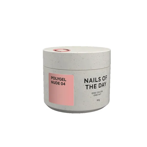 NAILSOFTHEDAY Polygel nude 04 — классический нюдовый полигель, 30 мл