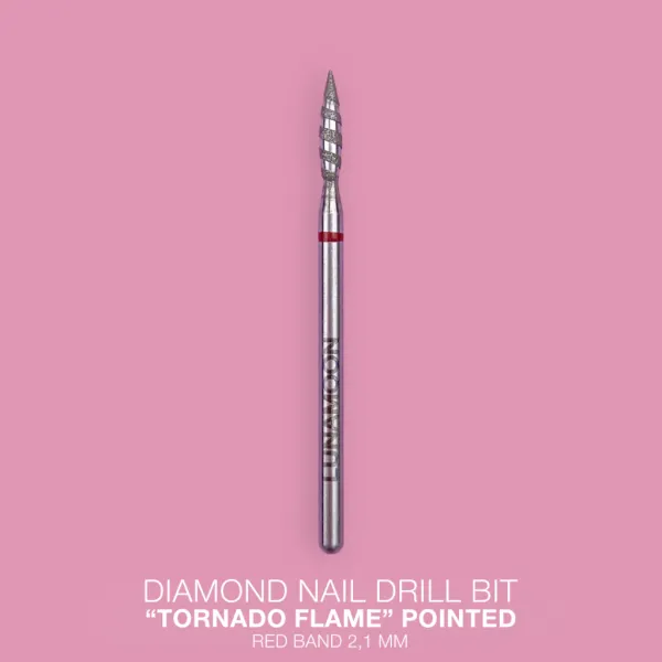 Lunamoon Diamond milling cutter "Tornado Flame" red 2.1mm