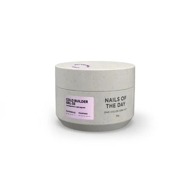 NAILSOFTHEDAY Cold Builder gel 03 – гель для наращивания ногтей, 15 мл