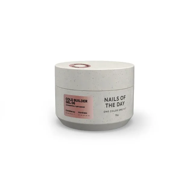 NAILSOFTHEDAY Cold Builder gel 06 – гель для наращивания ногтей, 15 мл