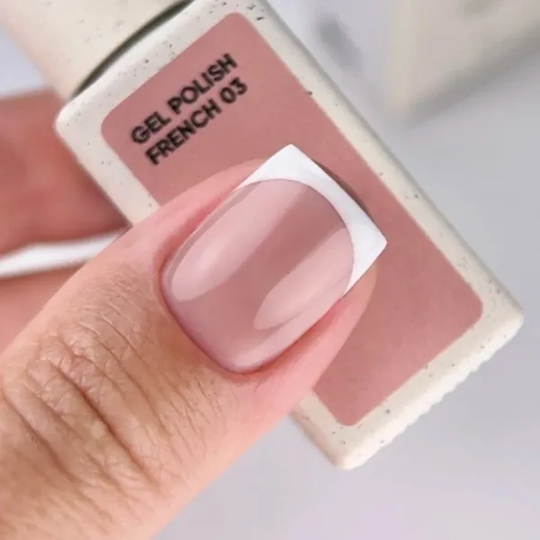 NAILSOFTHEDAY Gel Polish French 03 — нюдовый гель-лак с пониженным уровнем пигментации, 10 мл