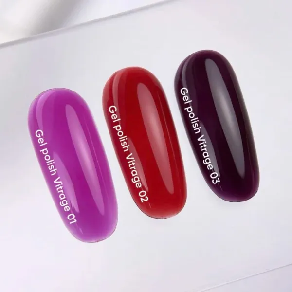 NAILSOFTHEDAY Gel Polish Vitrage 03 – винный витражный гель-лак, 10 мл