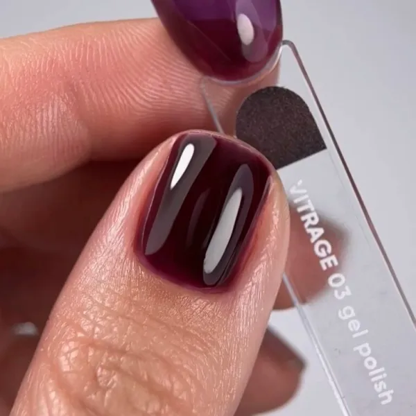 NAILSOFTHEDAY Gel Polish Vitrage 03 – винный витражный гель-лак, 10 мл