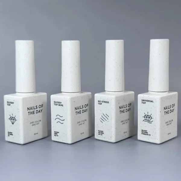 NAILSOFTHEDAY No stress top no wipe  - глянцевий топ без липкого шару,  АНТИЦАРАПКА, 10мл