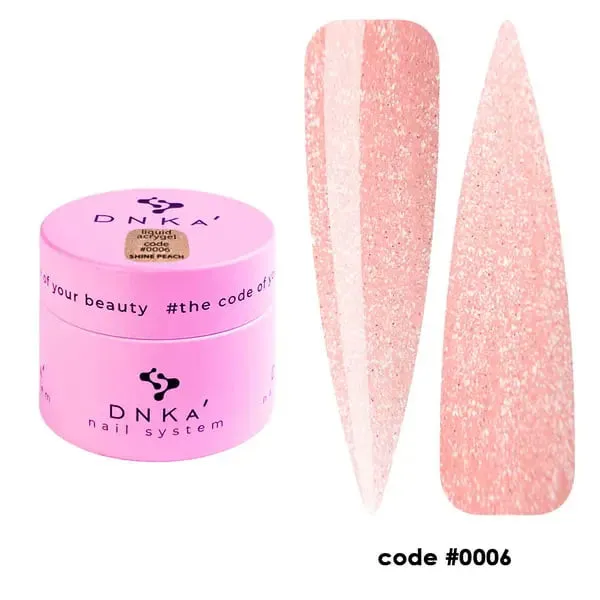 DNKa' Liquid Acrygel Shine Peach #0006, 15ml