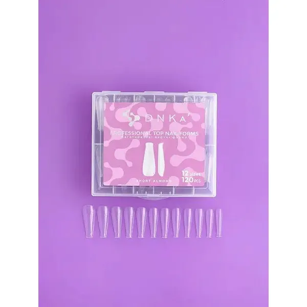 DNKa' Top Nail Forms Short Almond, 120pcs