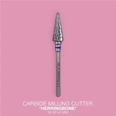 Lunamoon Carbide milling cutter "Herringbone" blue 4.2mm