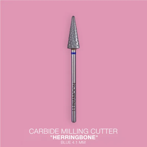 Lunamoon Carbide milling cutter "Herringbone" blue 4.1mm