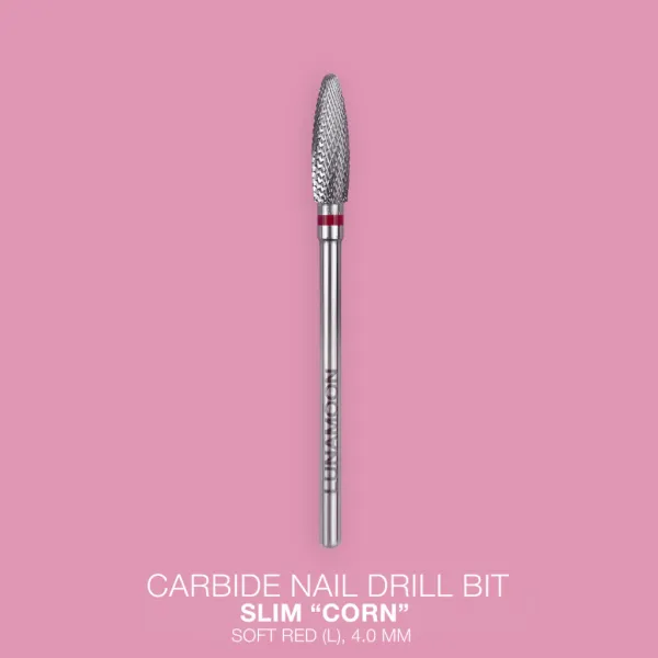 Lunamoon Carbide milling cutter "Corn" SLIM Soft Red (L) 4,0mm