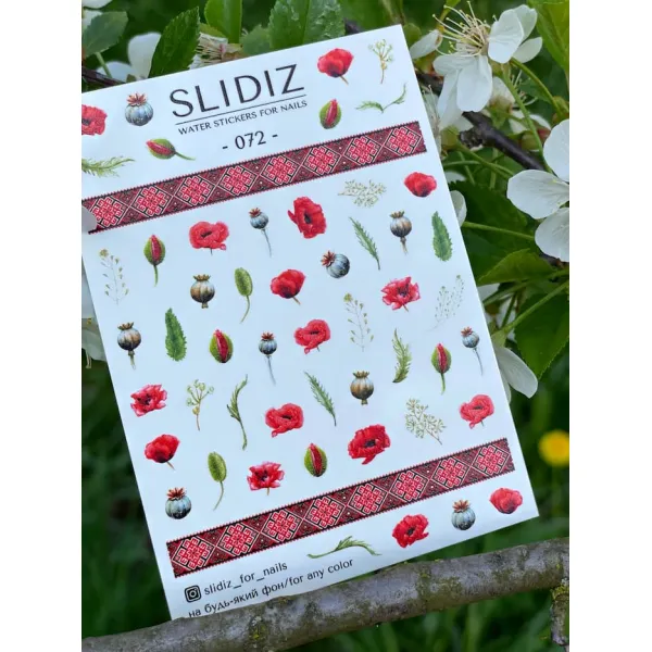 Slidery na nehty SLIDIZ №072