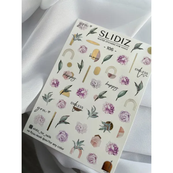 Slidery na nehty SLIDIZ №106