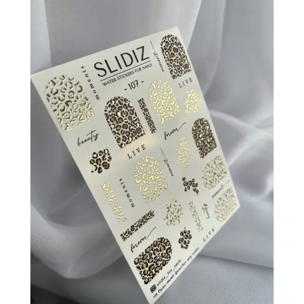 Slidery na nehty SLIDIZ №107