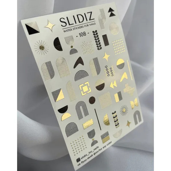 Slidery na nehty SLIDIZ №108