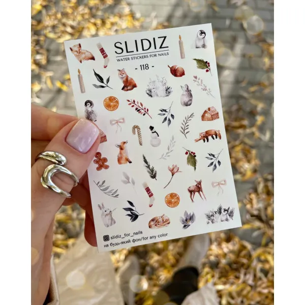 Slidery na nehty SLIDIZ №118