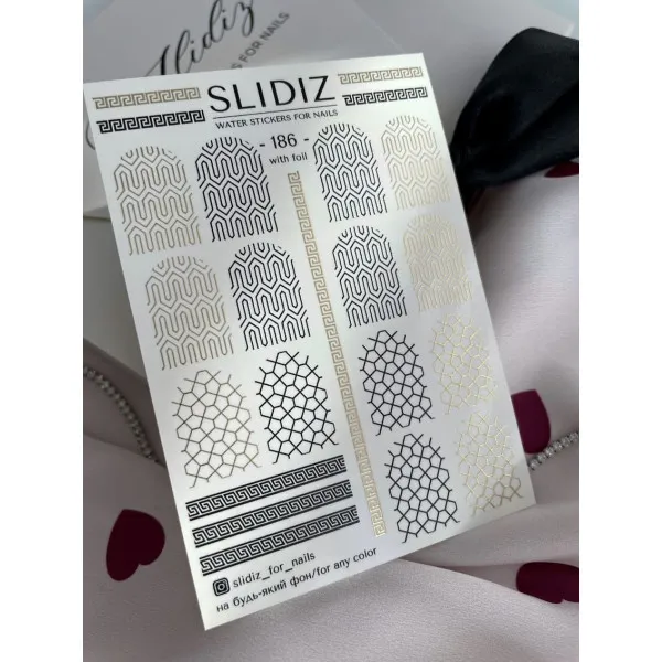 Slidery na nehty SLIDIZ №186