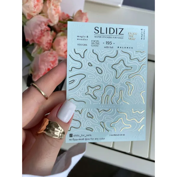 Slidery na nehty SLIDIZ №195