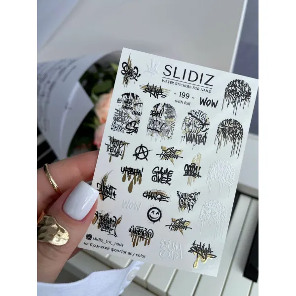 Slidery na nehty SLIDIZ №199