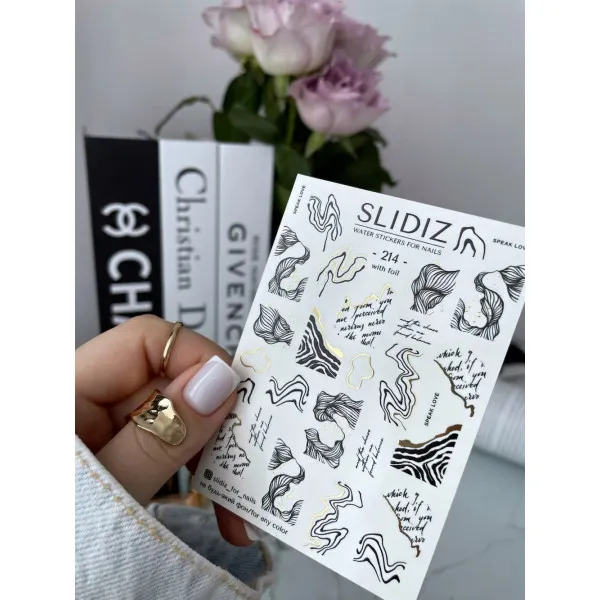 Slidery na nehty SLIDIZ №214
