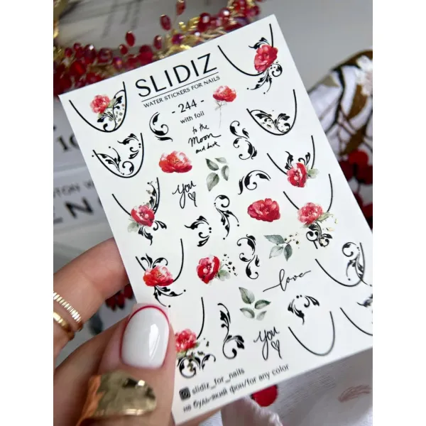 Slidery na nehty SLIDIZ №244