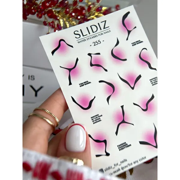 Slidery na nehty SLIDIZ №255