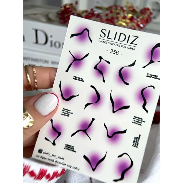 Slidery na nehty SLIDIZ №256
