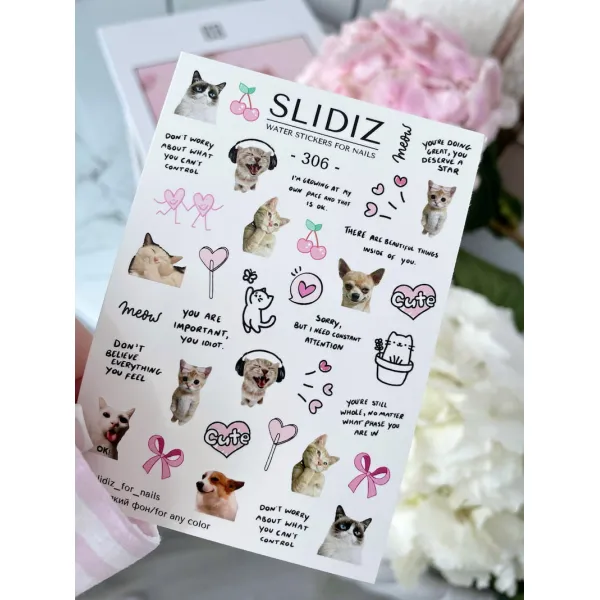 Slidery na nehty SLIDIZ №306