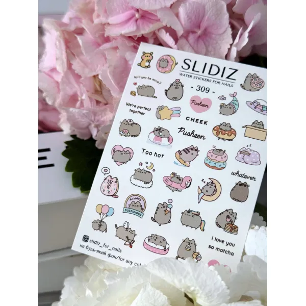 Slidery na nehty SLIDIZ №309