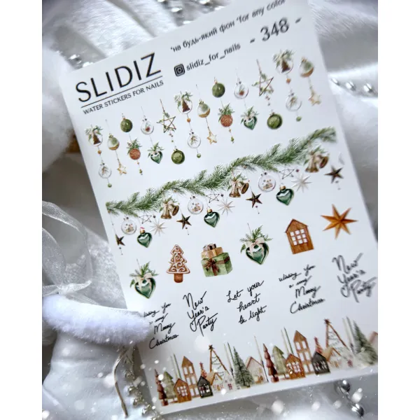 Slidery na nehty SLIDIZ №348