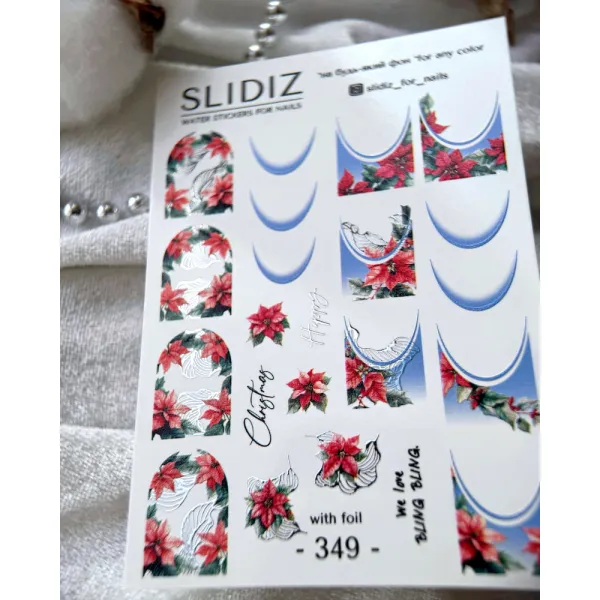 Slidery na nehty SLIDIZ №349