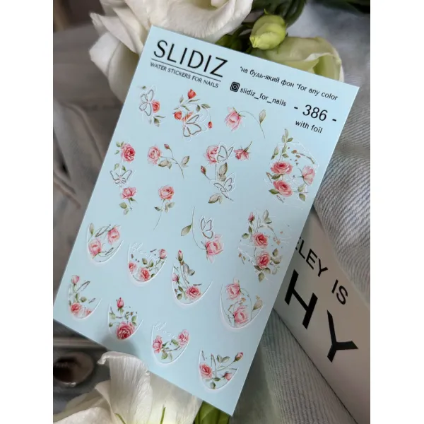 Slidery na nehty SLIDIZ №386