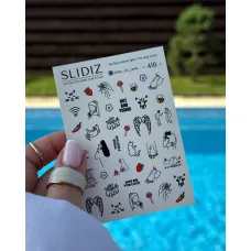 Слайдеры для ногтей SLIDIZ №418