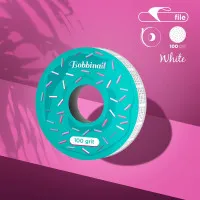Запасной блок файл-ленты белый STALEKS PRO EXPERT 100 грит для пластиковой катушки